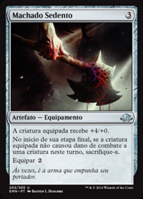 Ascia della Sete (Thirsting Axe) - Eldritch Moon (#202) - Illustrated by Bastien L. Deharme - Magic: The Gathering Card