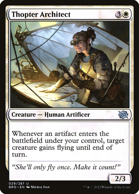 Thopter Architect - The Brothers' War Magic card