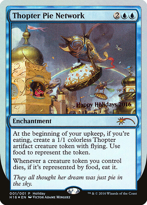 Thopter Pie Network - Happy Holidays Magic card