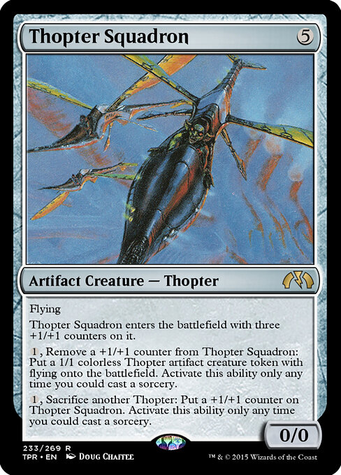 Thopter Squadron - Tempest Remastered Magic card
