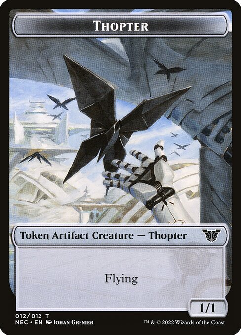 Thopter - MOM Japanese Promo Tokens (#6) - Illustrated by Naochika Morishita - Magic: The Gathering Card