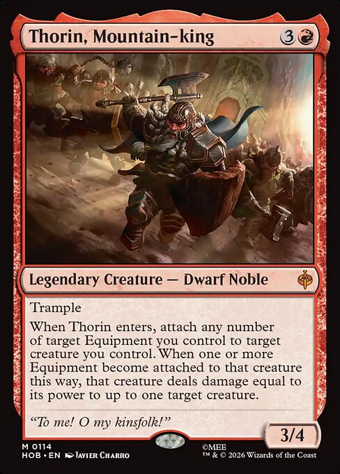 Thorin, Mountain-king - The Hobbit Magic card