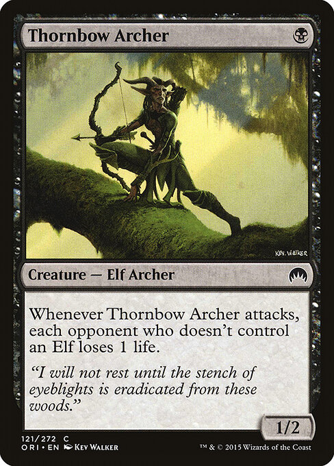 棘弓射手 (Thornbow Archer) - Magic Origins (#121) - Illustrated by Kev Walker - Magic: The Gathering Card