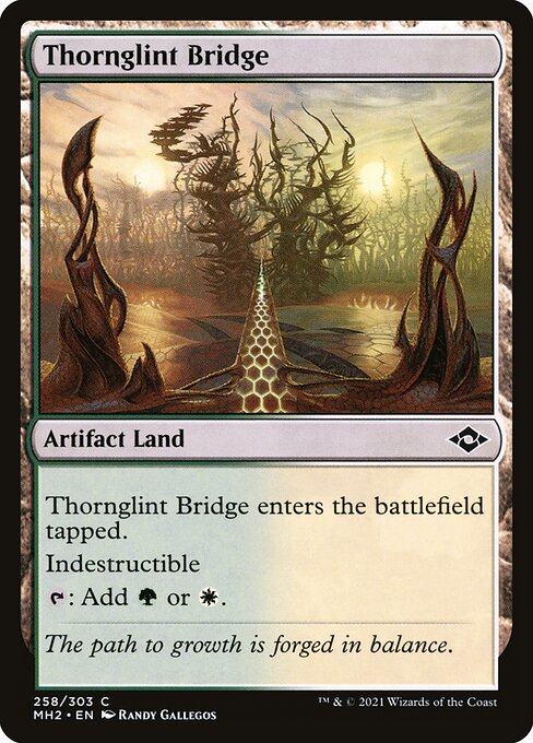 Thornglint Bridge - Modern Horizons 2 (#258) - Illustrated by Randy Gallegos - Magic: The Gathering Card