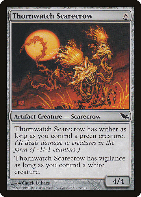 Thornwatch Scarecrow - Shadowmoor Magic card