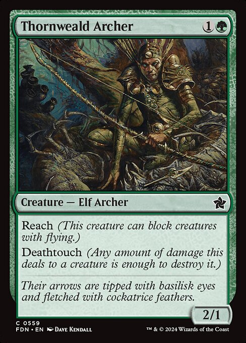 Thornweald Archer - Foundations Magic card
