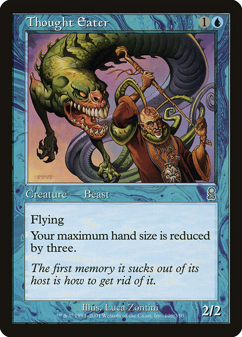 Engolidor de Pensamentos (Thought Eater) - Odyssey (#106) - Illustrated by Luca Zontini - Magic: The Gathering Card