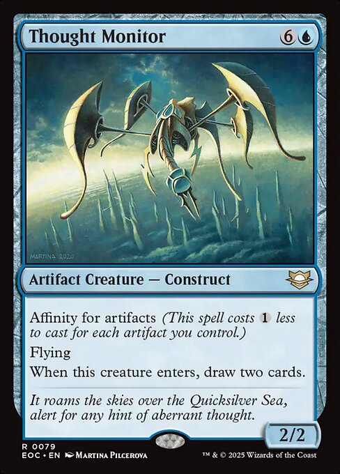 Thought Monitor - Edge of Eternities Commander (#79) - Illustrated by Martina Pilcerova - Magic: The Gathering Card