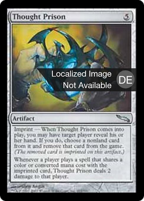 Prigione del Pensiero (Thought Prison) - Mirrodin (#261) - Illustrated by Glen Angus - Magic: The Gathering Card