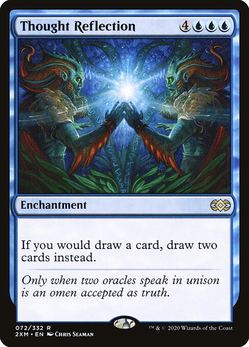 Thought Reflection - Double Masters (#72) - Illustrated by Chris Seaman - Magic: The Gathering Card