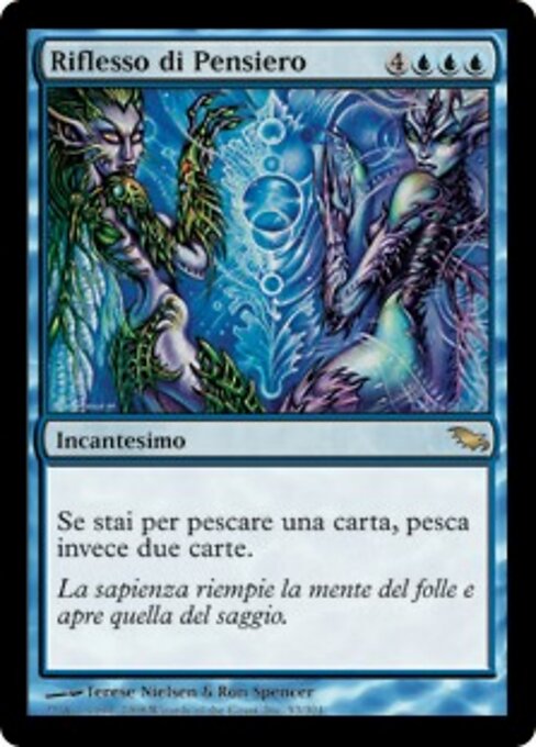 思考の反射 (Thought Reflection) - Commander 2015 (#110) - Illustrated by Terese Nielsen & Ron Spencer - Magic: The Gathering Card
