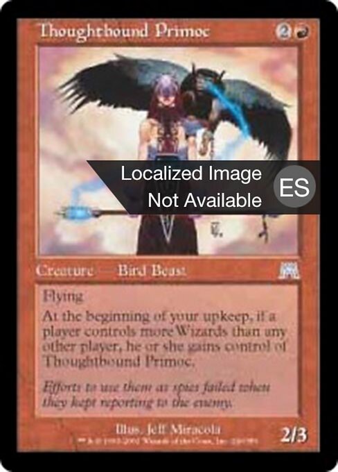 Thoughtbound Primoc - Onslaught (#240) - Illustrated by Jeff Miracola - Magic: The Gathering Card