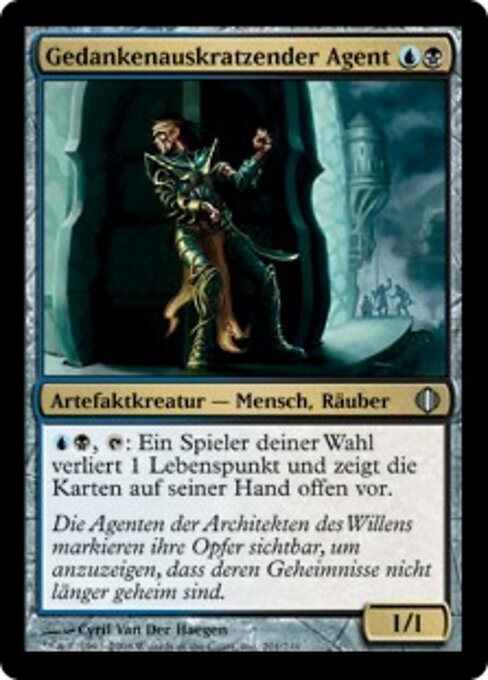 断思密探 (Thoughtcutter Agent) - Shards of Alara (#201) - Illustrated by Cyril Van Der Haegen - Magic: The Gathering Card