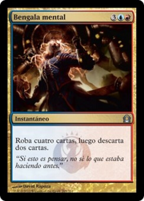 Bengala mental (Thoughtflare) - Return to Ravnica (#203) - Illustrated by David Rapoza - Magic: The Gathering Card