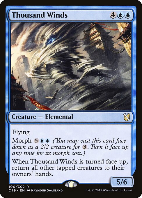 Thousand Winds - Commander 2019 (#100) - Illustrated by Raymond Swanland - Magic: The Gathering Card