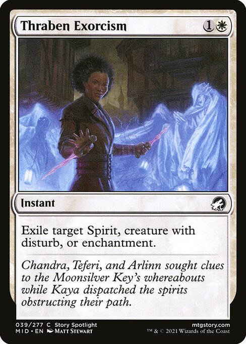 Thraben Exorcism - Innistrad: Midnight Hunt (#39) - Illustrated by Matt Stewart - Magic: The Gathering Card