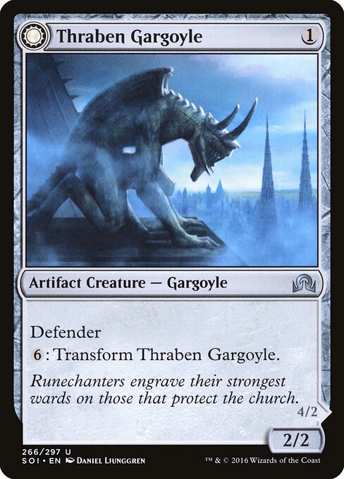 Thraben Gargoyle // Stonewing Antagonizer - Shadows over Innistrad Magic card