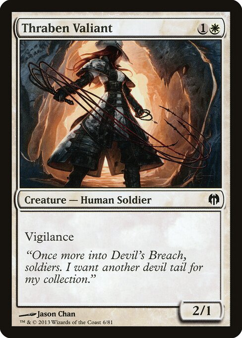 Thraben Valiant - Duel Decks: Heroes vs. Monsters Magic card
