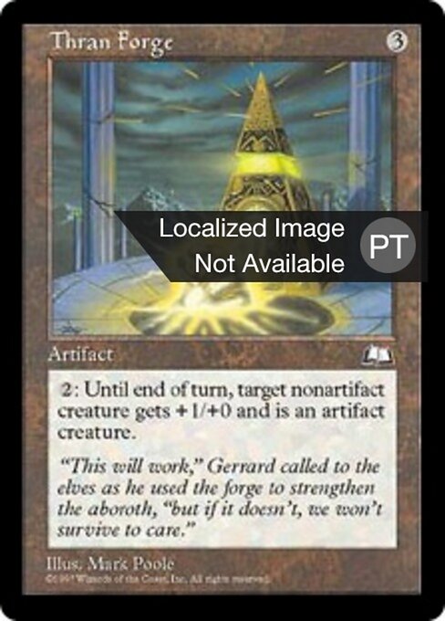 Fucina di Thran (Thran Forge) - Weatherlight (#159) - Illustrated by Mark Poole - Magic: The Gathering Card