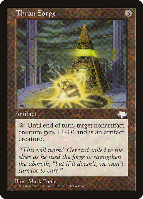Thran Forge - Weatherlight (#159) - Illustrated by Mark Poole - Magic: The Gathering Card