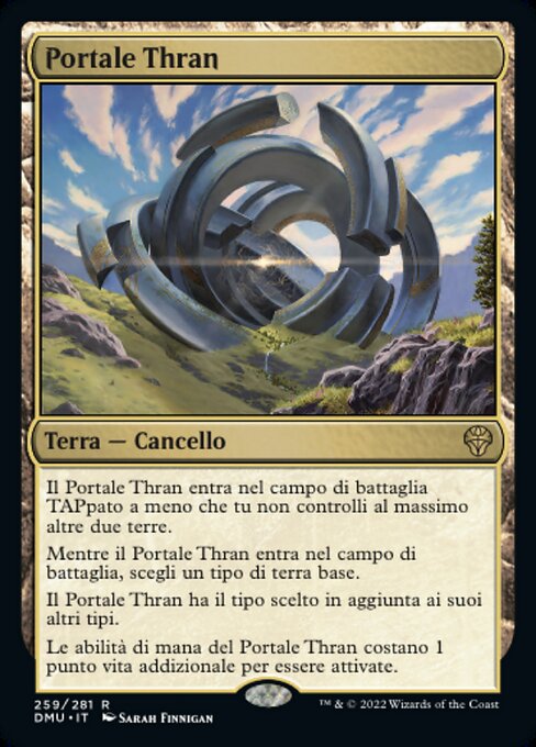 Portal Thran (Thran Portal) - Dominaria United (#259) - Illustrated by Sarah Finnigan - Magic: The Gathering Card