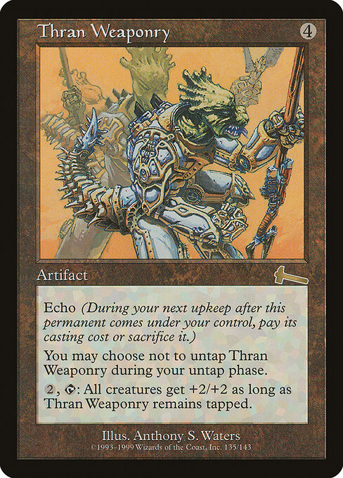 Thran Weaponry - Urza's Legacy Magic card