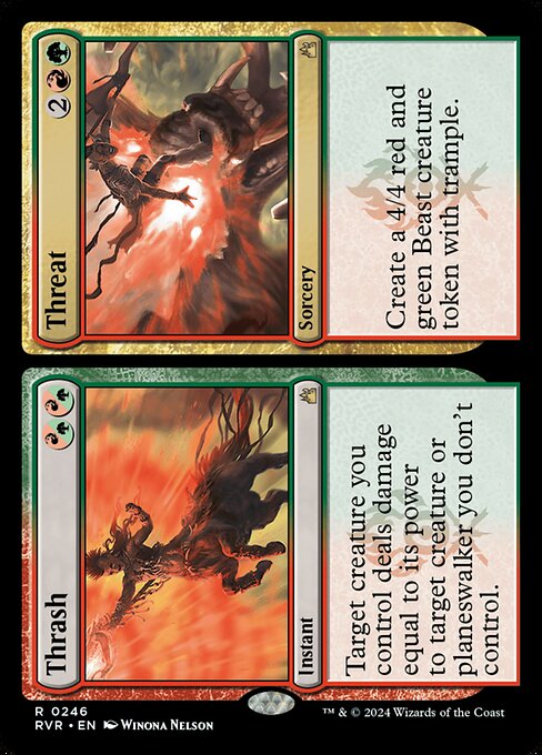 Thrash // Threat - Ravnica Remastered Magic card