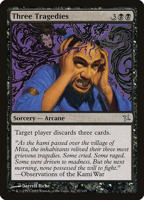 Three Tragedies - Betrayers of Kamigawa Magic card