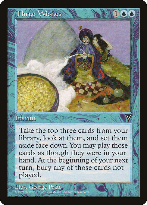 Three Wishes - Visions Magic card