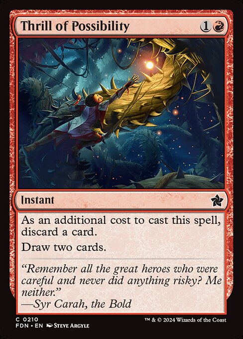 Thrill of Possibility - Foundations Magic card