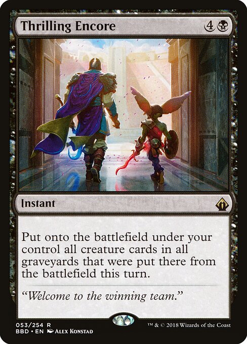 Thrilling Encore - Battlebond Magic card