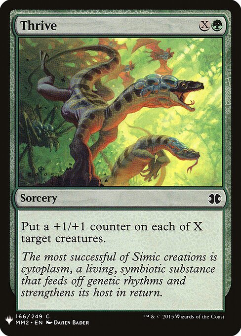 Thrive - The List (#MM2-166) - Illustrated by Daren Bader - Magic: The Gathering Card