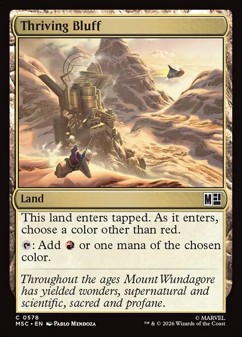 Thriving Bluff - Marvel Super Heroes Commander Magic card