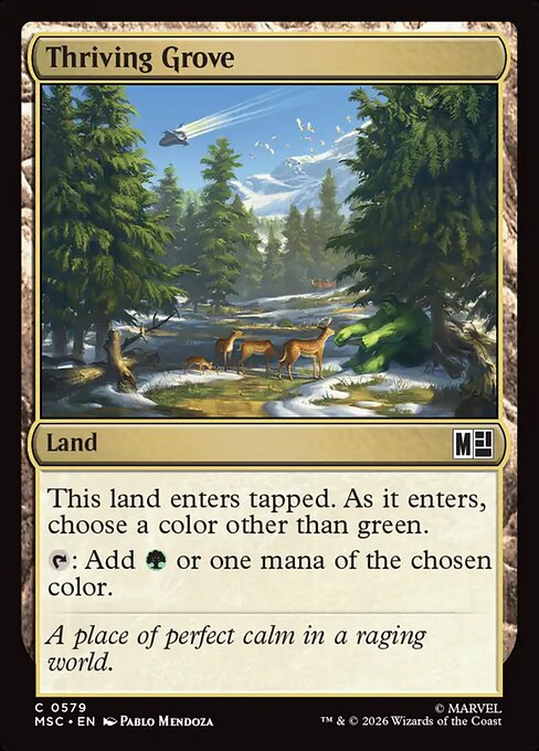 Thriving Grove - Marvel Super Heroes Commander Magic card
