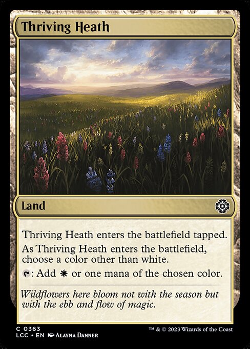 Prairie prospère (Thriving Heath) - The Lost Caverns of Ixalan Commander (#363) - Illustrated by Alayna Danner - Magic: The Gathering Card