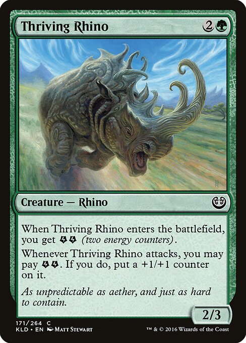 Thriving Rhino - Kaladesh Magic card
