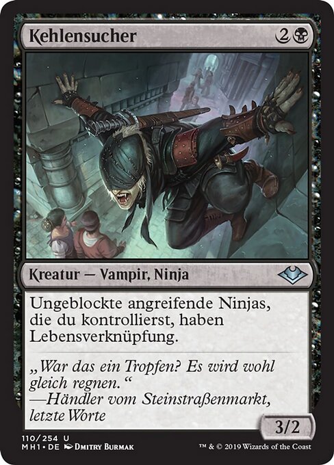 Кровопийца (Throatseeker) - Modern Horizons (#110) - Illustrated by Dmitry Burmak - Magic: The Gathering Card