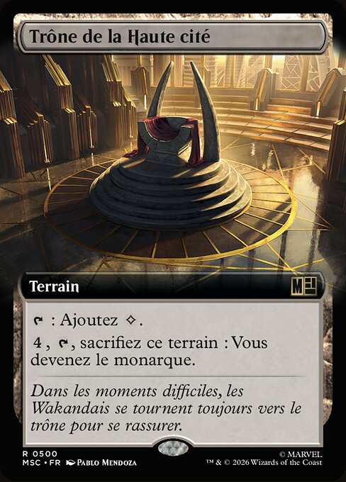 Trono della Città Alta (Throne of the High City) - Tales of Middle-earth Commander (#339) - Illustrated by Pablo Mendoza - Magic: The Gathering Card