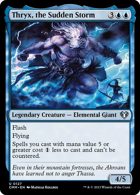 Thryx, the Sudden Storm - Commander Masters (#127) - Illustrated by Mathias Kollros - Magic: The Gathering Card