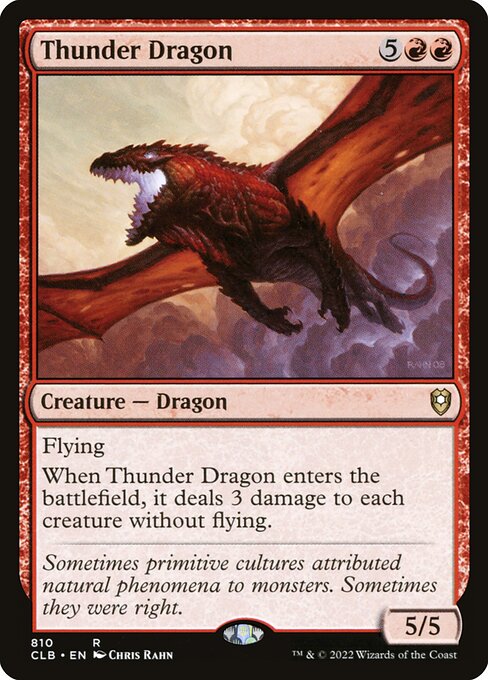 Thunder Dragon - Commander Legends: Battle for Baldur's Gate Magic card