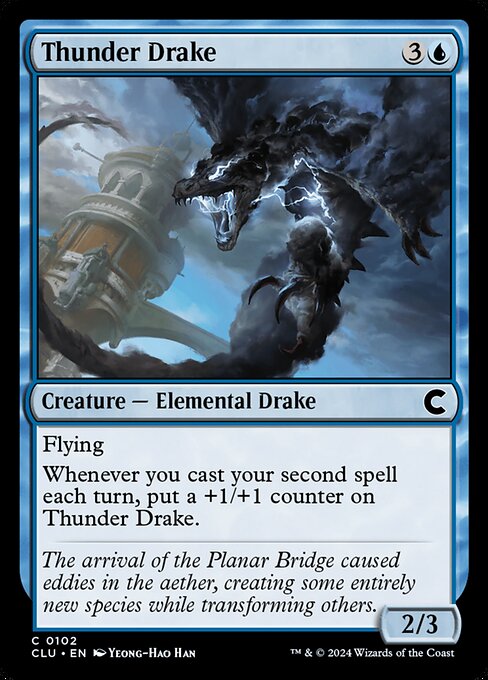 Thunder Drake - Ravnica: Clue Edition Magic card