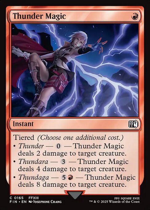 Thunder Magic - Final Fantasy Magic card