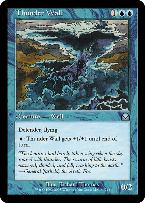 Thunder Wall - Masters Edition II Magic card