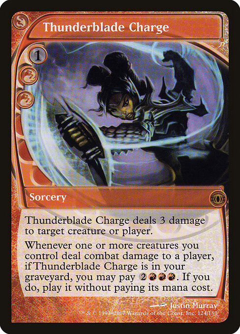 Thunderblade Charge - Future Sight Magic card