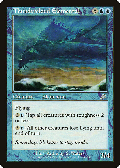 Thundercloud Elemental - Scourge Magic card