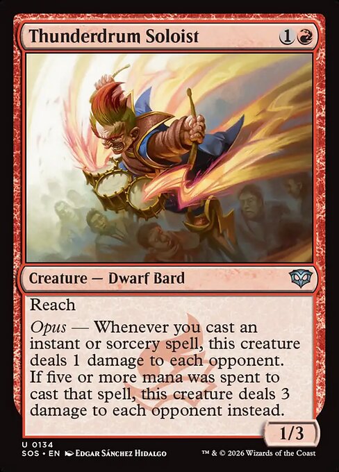 Thunderdrum Soloist - Secrets of Strixhaven Magic card