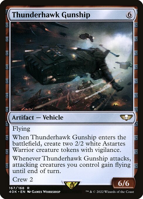 Thunderhawk Gunship - Warhammer 40,000 Commander Magic card