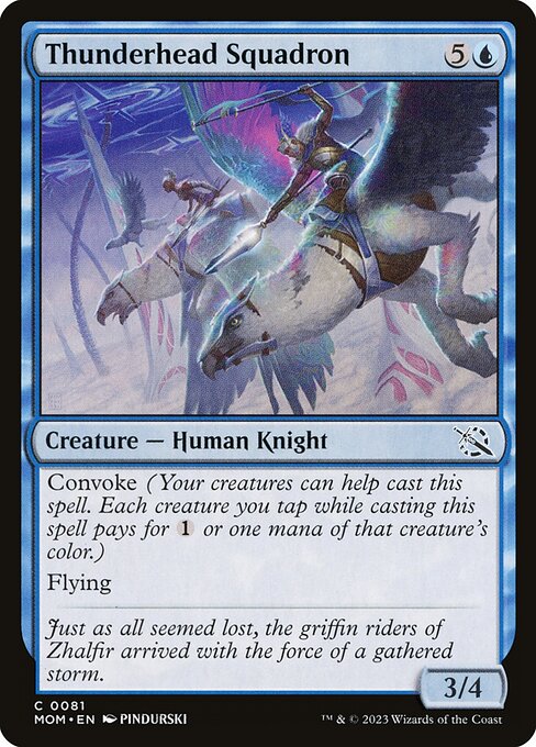 Thunderhead Squadron - March of the Machine Magic card
