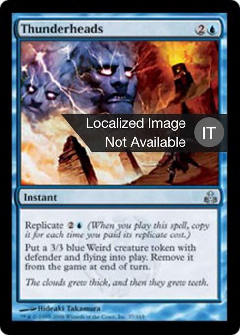 电首咒 (Thunderheads) - Guildpact (#37) - Illustrated by Hideaki Takamura - Magic: The Gathering Card