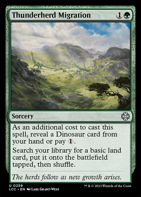 Thunderherd Migration - The Lost Caverns of Ixalan Commander Magic card